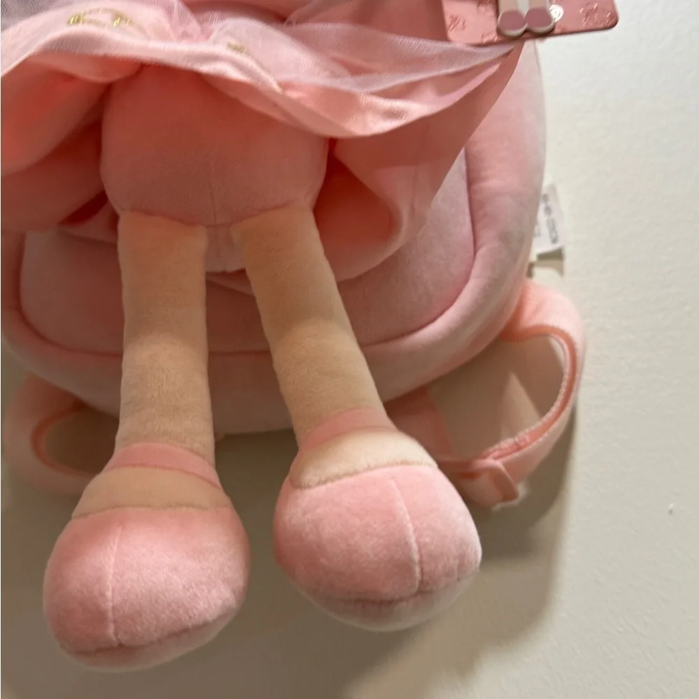 Personalized Olivia backpack ballet ballerina doll plush curly soft toy girl
